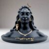 adiyogi statue shiva black color idol for home decor gift puja car dashboard statue made in india 45 inch 999036