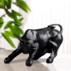 geometric bull resin statue home decor for gift items i stock market i wall street charging bull i 10 black 1 piece 907627