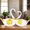 handcrafted resin kissing duck for showpiece 864503